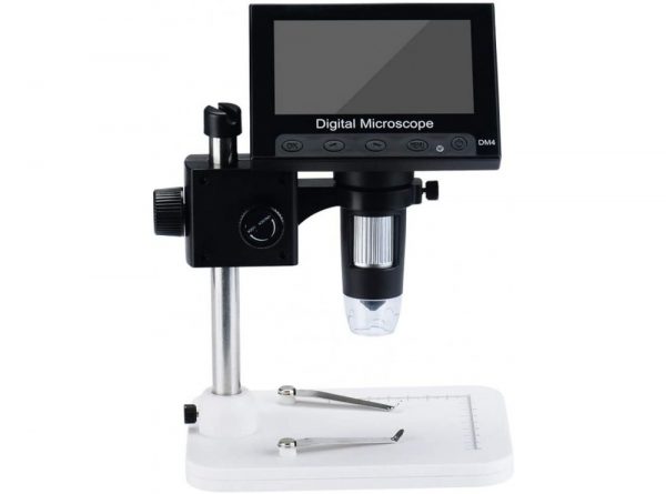 میکروسکوپ دیجیتال 1000x portabe digital microscope دارای نمایشگر 43 اینچی مدل dm4 9 ارکید استور