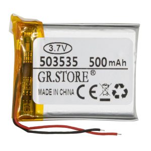 باتری لیتیوم پلیمر 37v ظرفیت 500mah مارک grstore کد 503535 ارکید استور