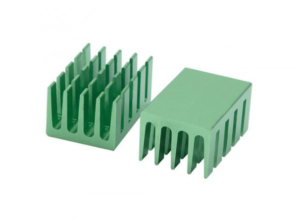 هیت سینک مخصوص پردازنده و تراشه های smd سبز رنگ سایز 20x14x11mm 1 min ارکید استور