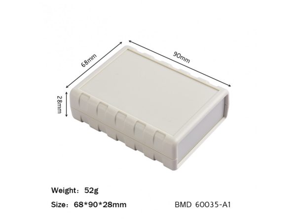 جعبه برد پلاستیکی چهار تکه سفید مدل bmd سایز 90x68x28mm 2 min ارکید استور