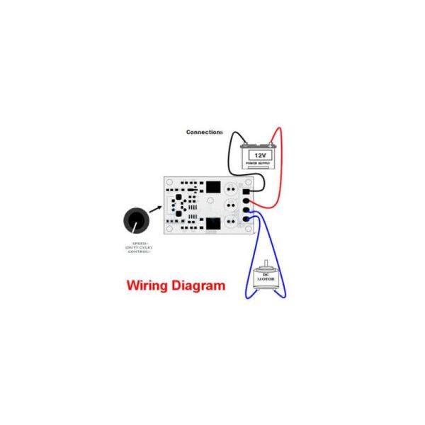 ماژول کنترل دور موتور dc دارای خروجی pwm با ولتاژ 6v الی 28v 5 min ارکید استور