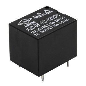 رله 12v 10a پایه میلون t73 مارک liming کد jqc 3f 1c 12vdc ارکید استور