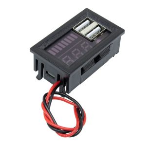 ماژول نمایشگر سطح شارژ باترى اسیدی روپنلی 12v دارای 2 خروجی usb min ارکید استور