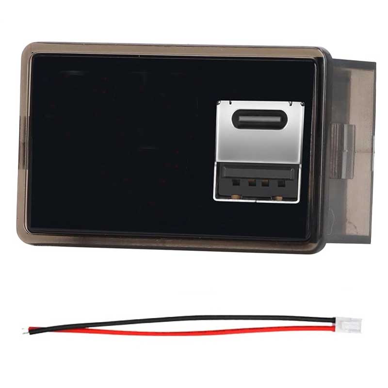 ماژول نشانگر ظرفیت باتری 8 تا 30 ولت بارگراف و ولتاژ با دو پورت USB و Type-C - Image 2