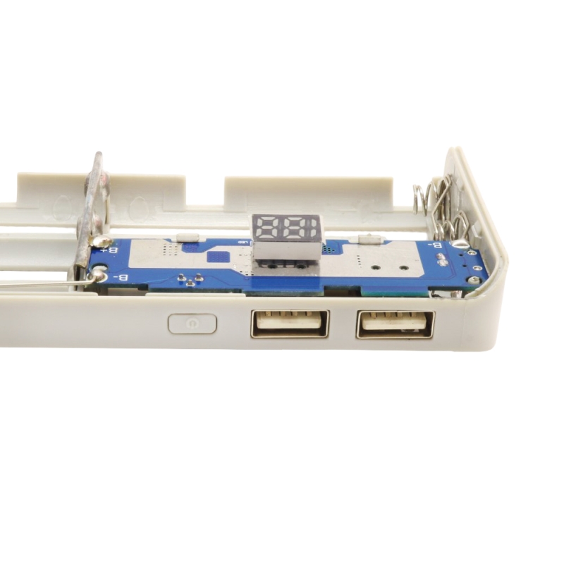 کیس پاوربانک 13000mAh دو خروجی USB به همراه نمایشگر و برد 5 باتری - Image 3