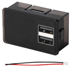 ماژول نشانگر ظرفیت باتری 8 تا 30 ولت بارگراف و ولتاژ با دو پورت USB