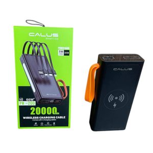 پاوربانک CALUS مدل PW-200 ظرفیت 20000 میلی آمپر با قابلیت شارژ وایرلس