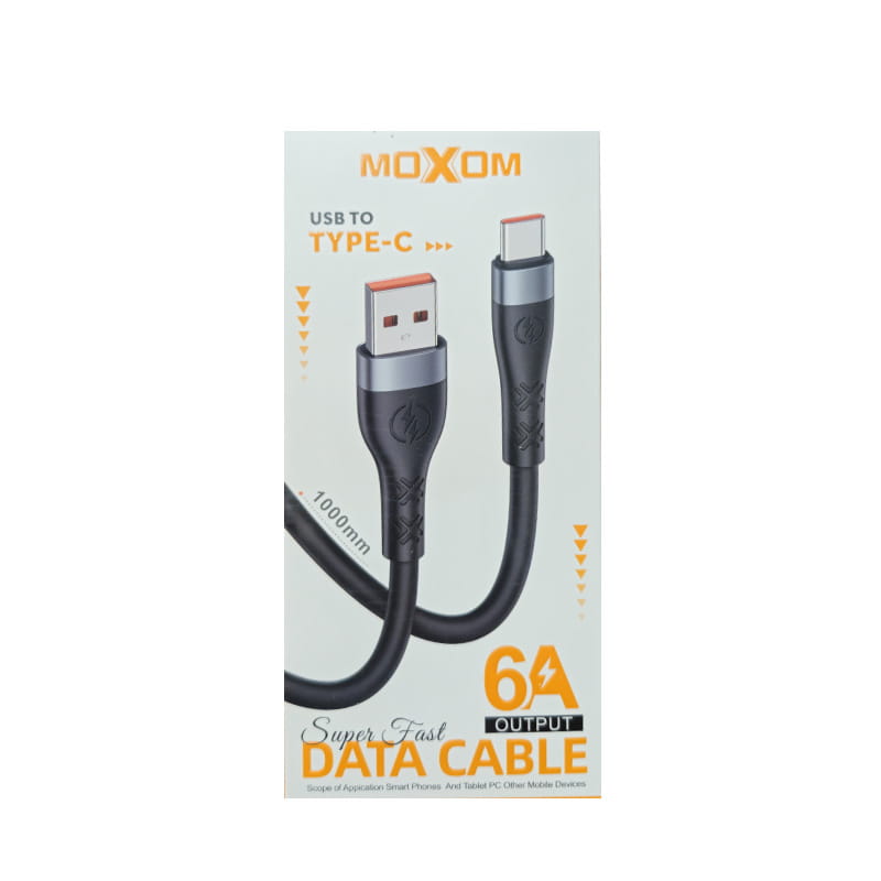 کابل شارژر TYPE-C برند MOXOM مدل 6A