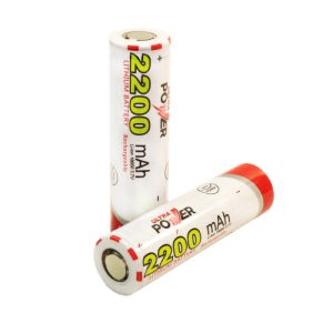 باتری لیتیوم یون 3.7v سایز 18650سرتخت 2200mAh مارک ULTRA POWER
