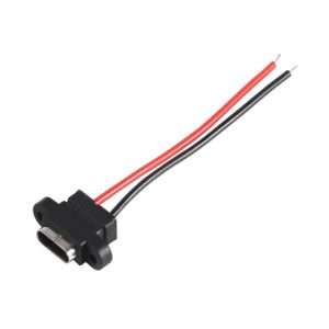 کانکتور usb type c مادگی روپنلی پیچ خور 90 درجه ارکید استور