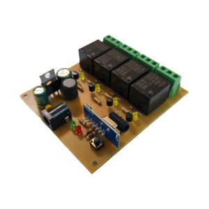 فرستنده گیرنده 4 کاناله صنعتی 433MHZ رادیویی با ریموت کد لرن فول آپشن