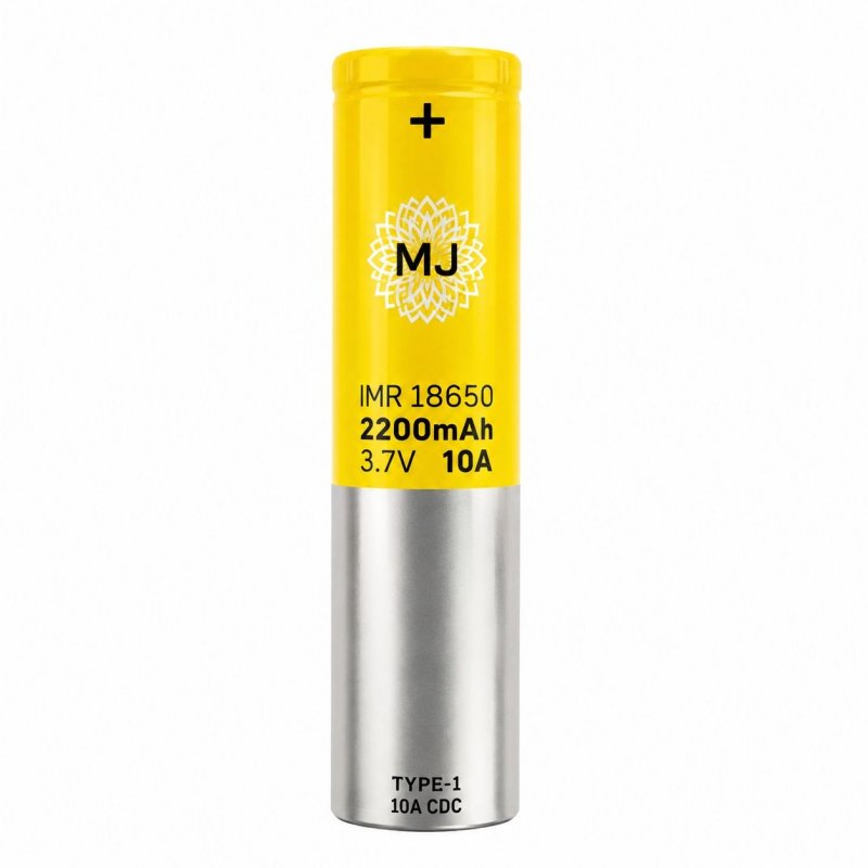 باتری لیتیوم 18650 شارژی 3.7 ولت 2200 میلی آمپر برند MJ
