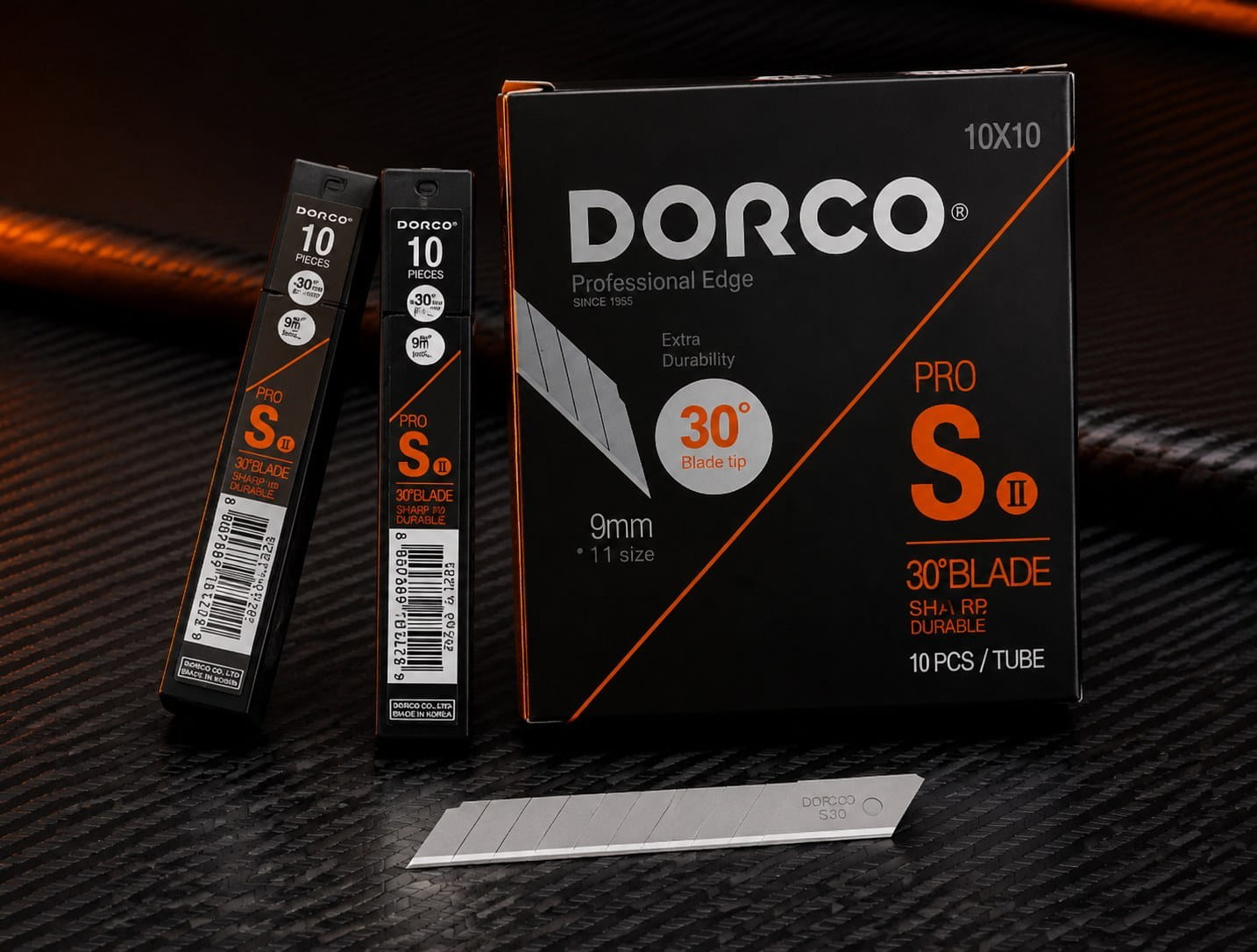 تیغ یدکی کاتر DORCO اصل سایز کوچک بسته10 تایی مدل S30 - Image 3