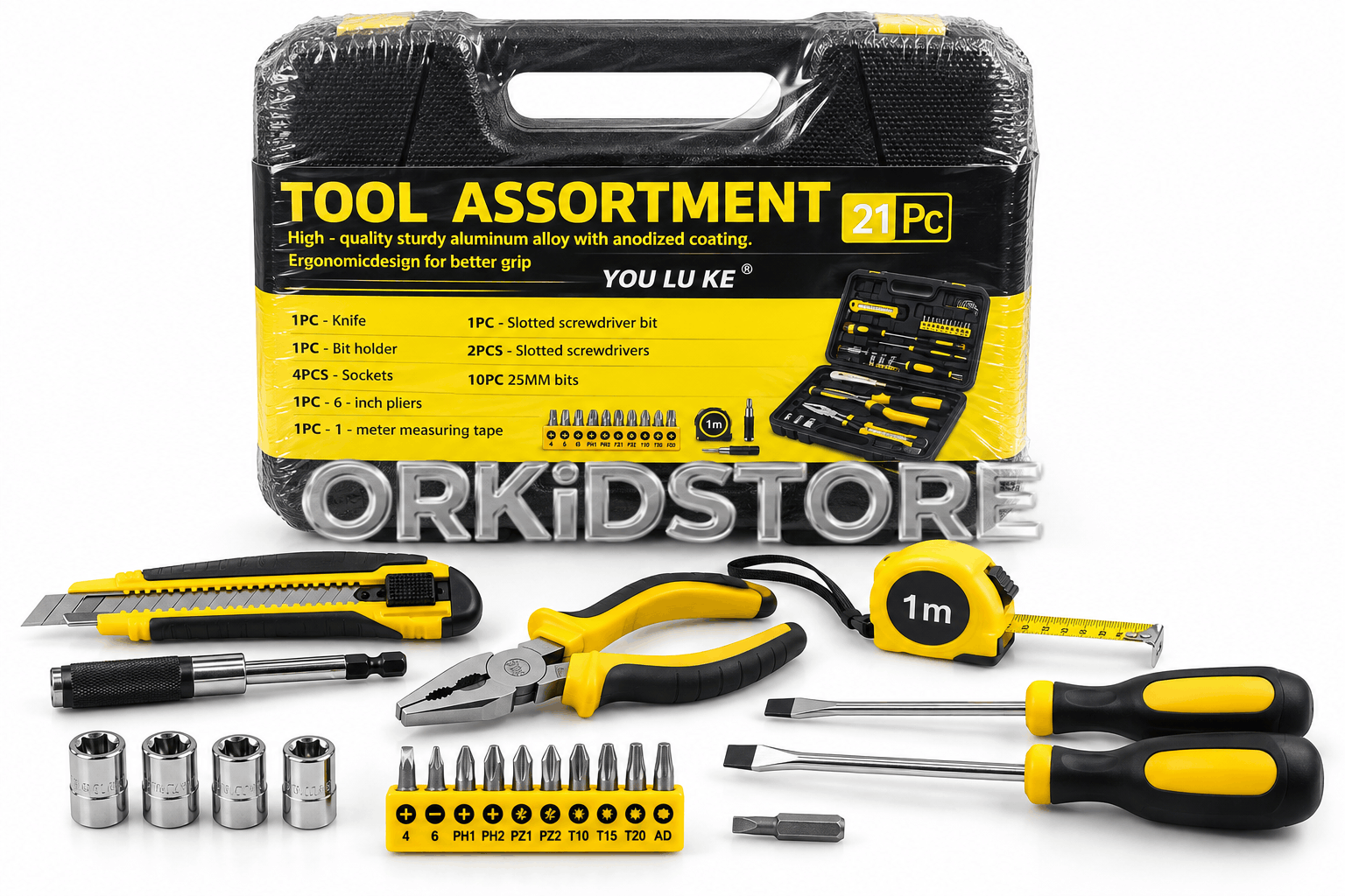 جعبه ابزار 21 پارچه YOU LU KE مدل Tool Assortment